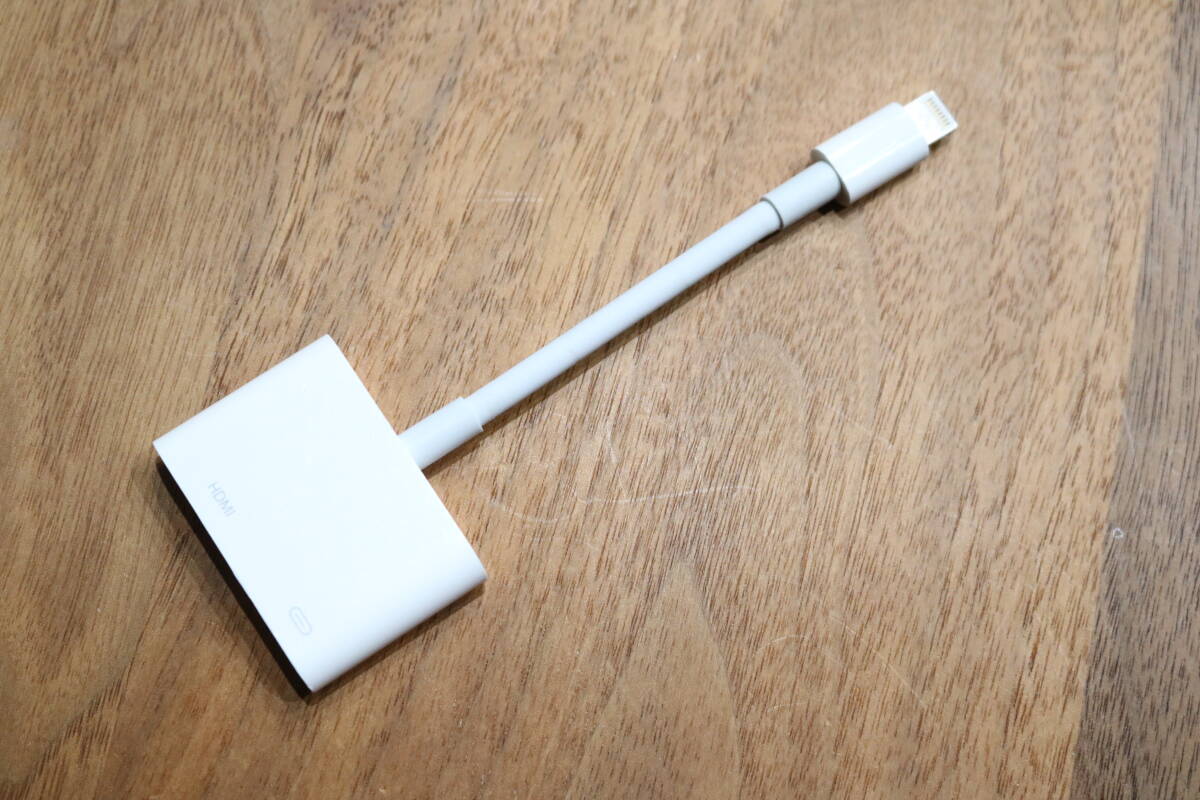 [現行モデル] Apple純正 Lightning to Digital AV Adapter A1438 MD826AM/A iPhone iPad ライトニング デジタルAV アダプタ Pの画像1