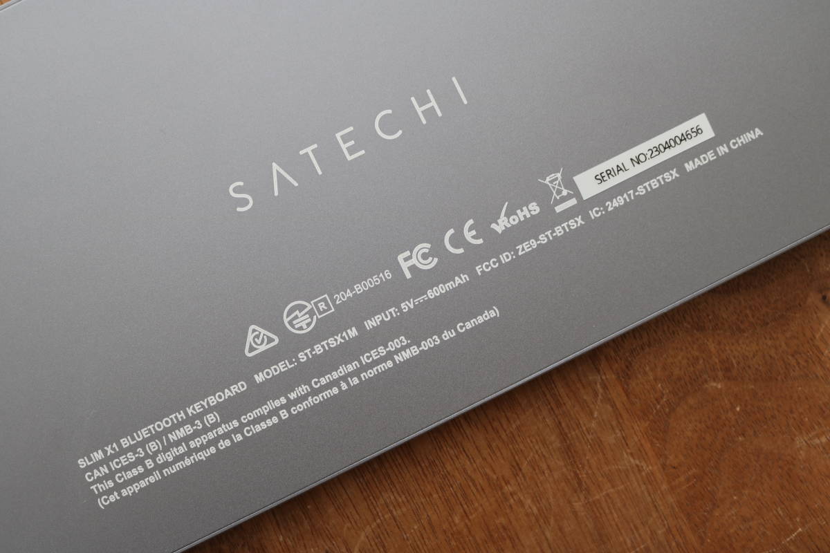 [Satechi キーボード/中古動作品] Satechi Slim X1 Bluetooth Backlit Keyboard キーボード & Aluminum Mouse Pad マウスパッド（おまけ）の画像7
