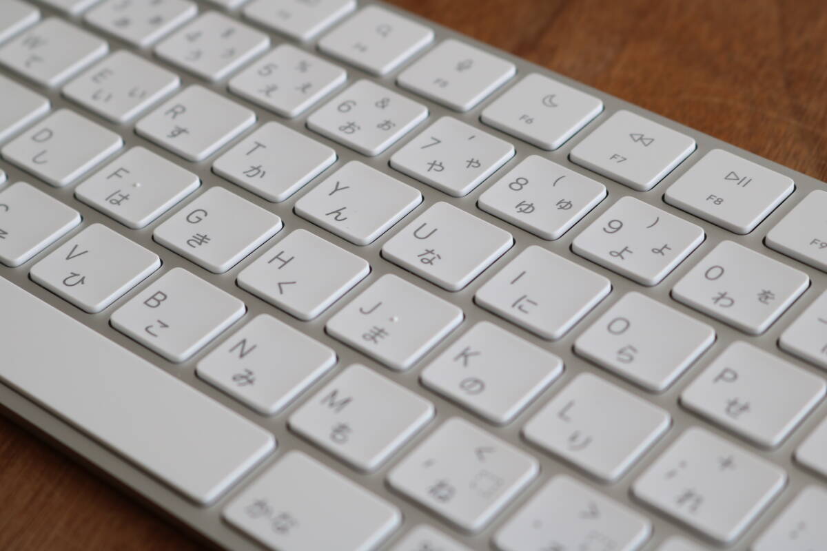 [程度良好/現行モデル] Apple Magic Keyboard White/AppleシリコンMacモデル用 Touch ID搭載 Model A2449 MK293J/A JIS配列 ホワイト_キートップ/フレームキレイ（使用感なし）
