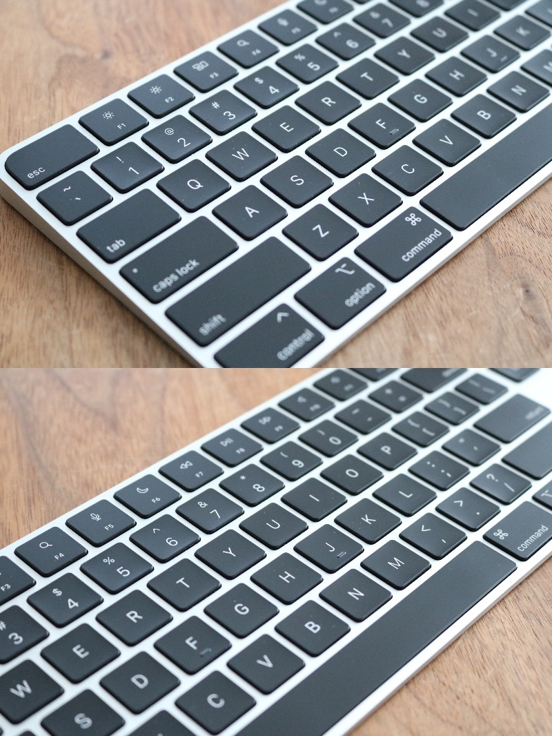 [程度良好/現行モデル] AppleシリコンMacモデル用 Touch ID搭載 Magic Keyboard ブラック テンキー付き/US配列 A2520 MMMR3LL/A Black_キートップ/フレームキレイ！