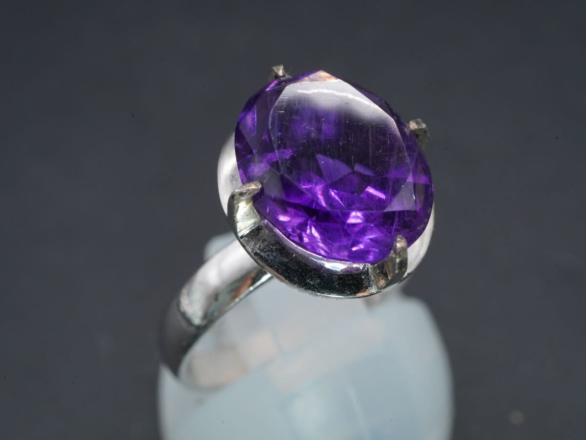 【523】12号 アメジスト 紫水晶 リング 指輪 アクセサリー TIA_画像1