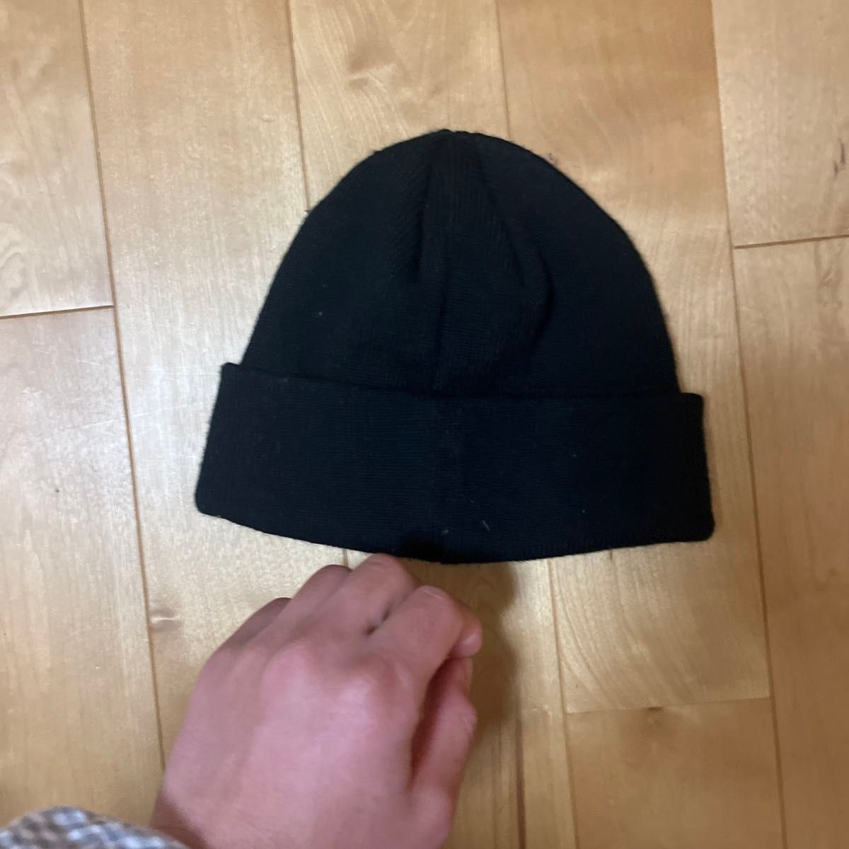 ニット帽 ニットキャップ ビーニー 帽子 ブラック ネイビー ニューエラ 黒 Logo