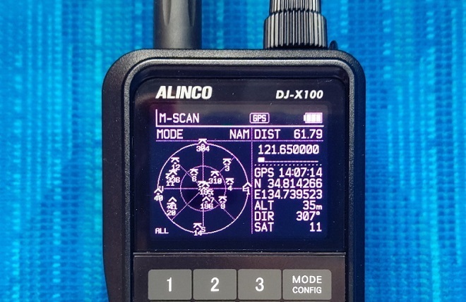 新同 アルインコ dj-x100 受信改造済　お得品_GPSも問題なく受信