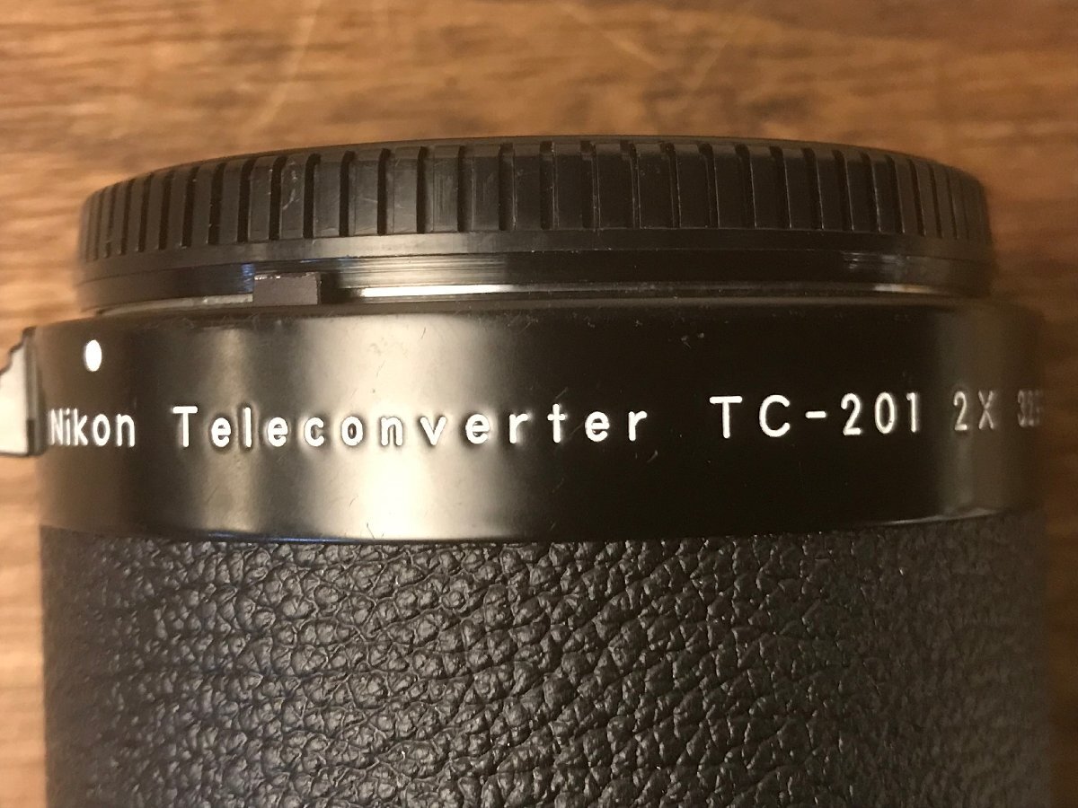 SS-3172■送料込■Nikon Teleconverter TC-201 2× レンズ 一眼カメラ レトロ アンティーク 256g●レンズに曇りあり/くATら_画像2