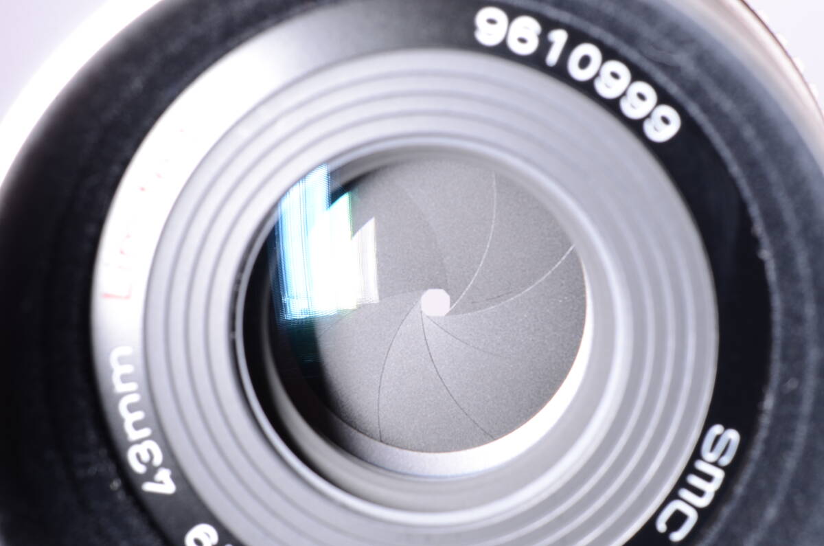 [極上美品, 元箱] PENTAX SMC FA 43mm f/1.9 SL Limited Prime Lens Silver ペンタックス 一眼レフ カメラ 単焦点 レンズ NL-00600の画像6
