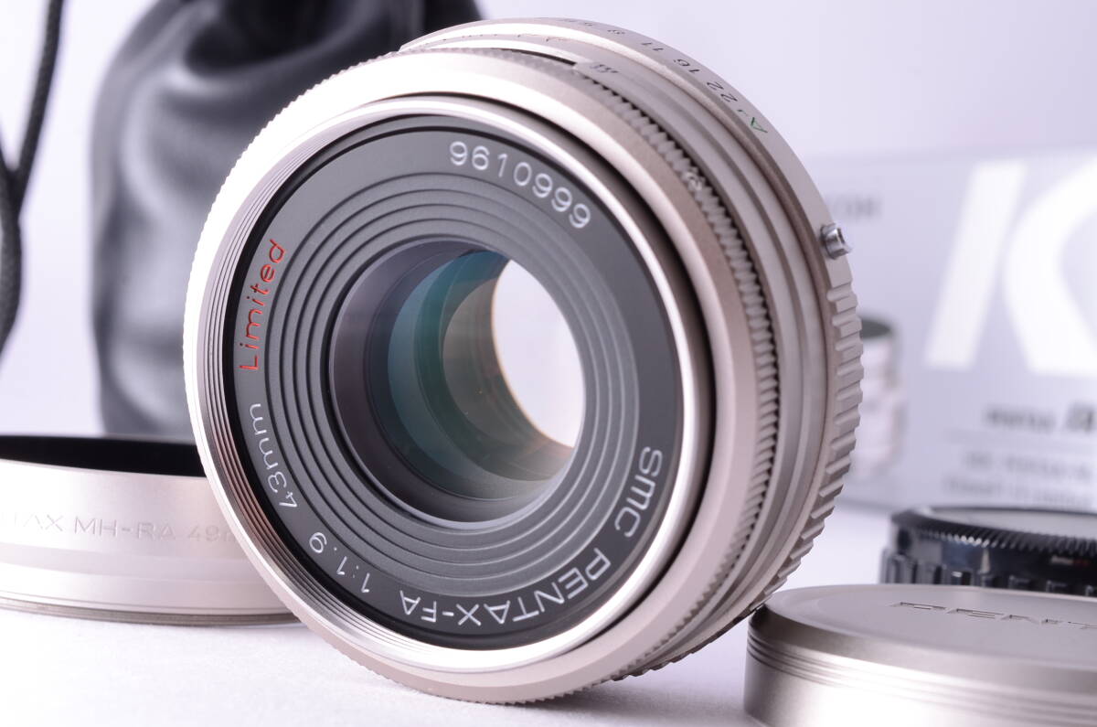 [極上美品, 元箱] PENTAX SMC FA 43mm f/1.9 SL Limited Prime Lens Silver ペンタックス 一眼レフ カメラ 単焦点 レンズ NL-00600の画像1