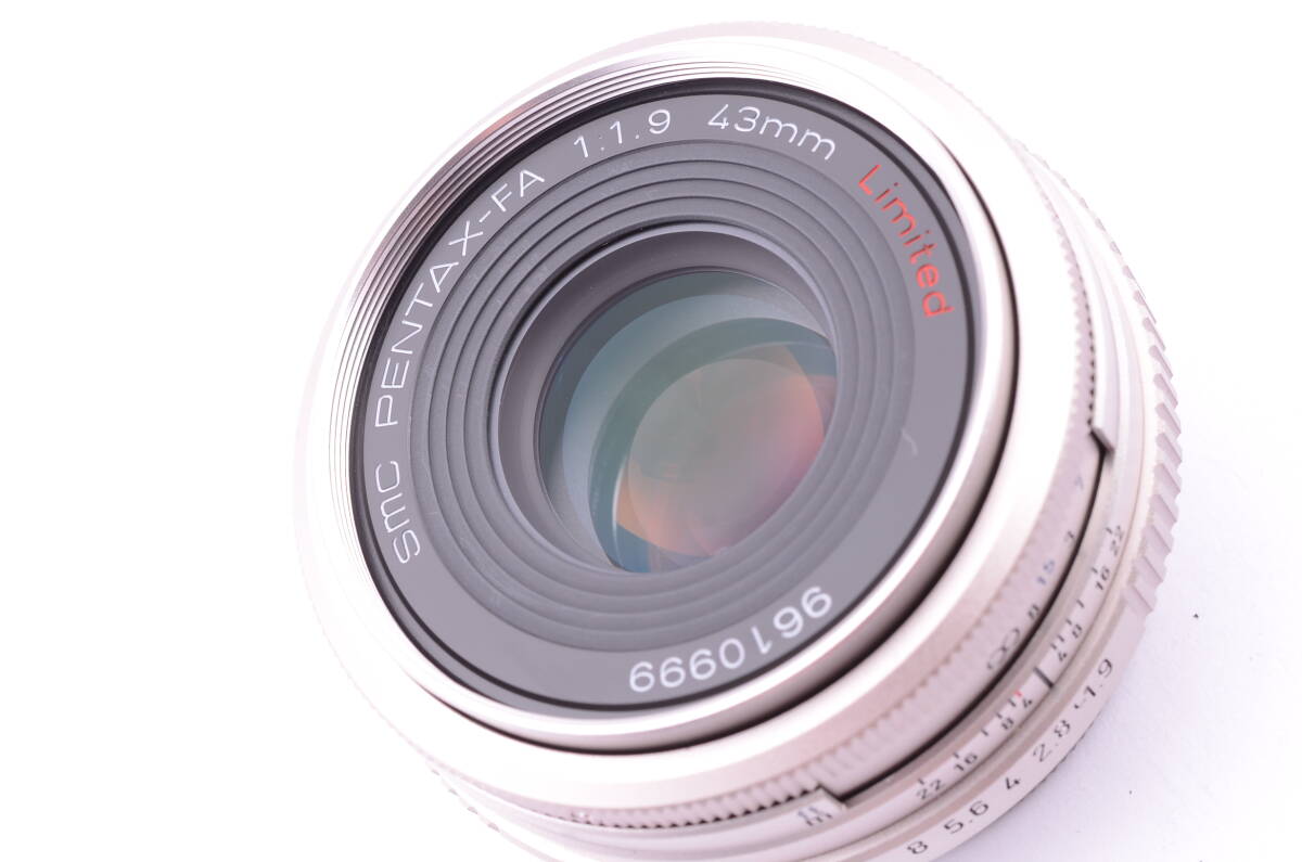 [極上美品, 元箱] PENTAX SMC FA 43mm f/1.9 SL Limited Prime Lens Silver ペンタックス 一眼レフ カメラ 単焦点 レンズ NL-00600の画像9