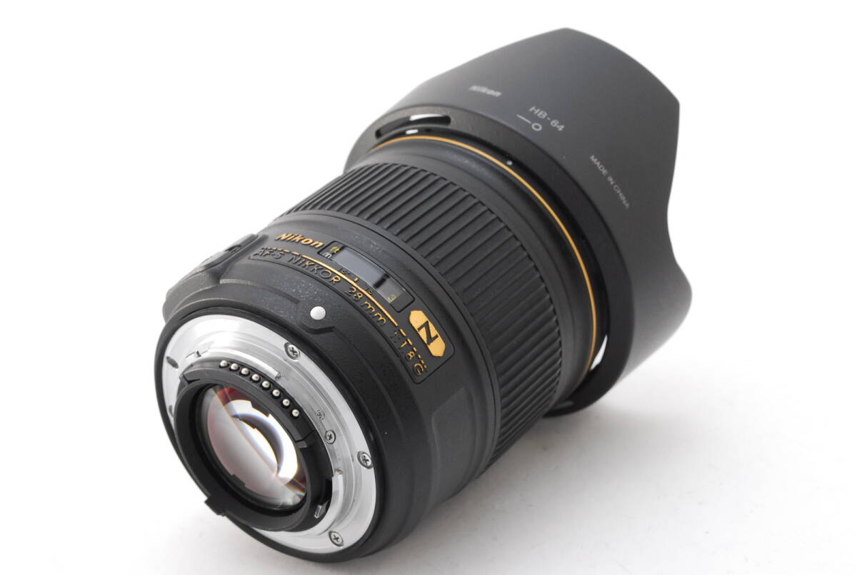 [美品] Nikon AF-S 28mm f/1.8 G Prime Lens in Box F mount DSLR ニコン 一眼レフ カメラ 単焦点 レンズ NL-00457_画像3