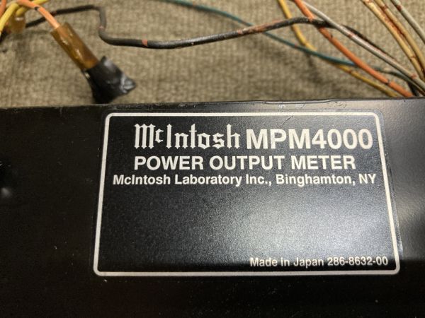 マッキントッシュ MPM4000 パワーアウトプットメーター レベルメーター Mcintoshの画像5