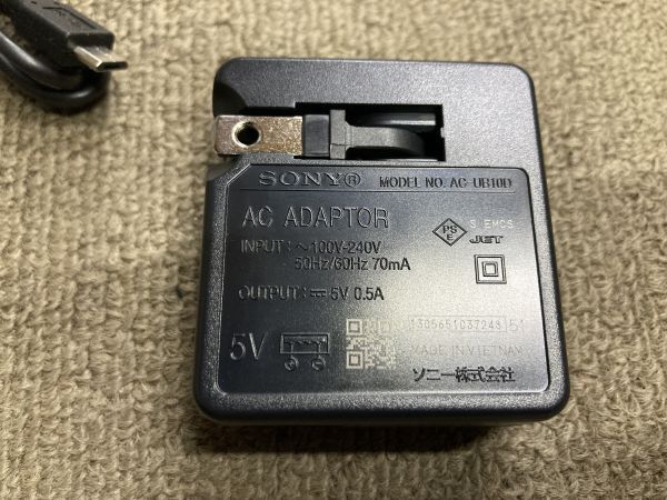 送料無料 即決 ACアダプタ SONY USB充電器 AC-UB10D (AC-UB10B AC-UB10C 同等品) USBケーブル付き デジカメ等の画像3