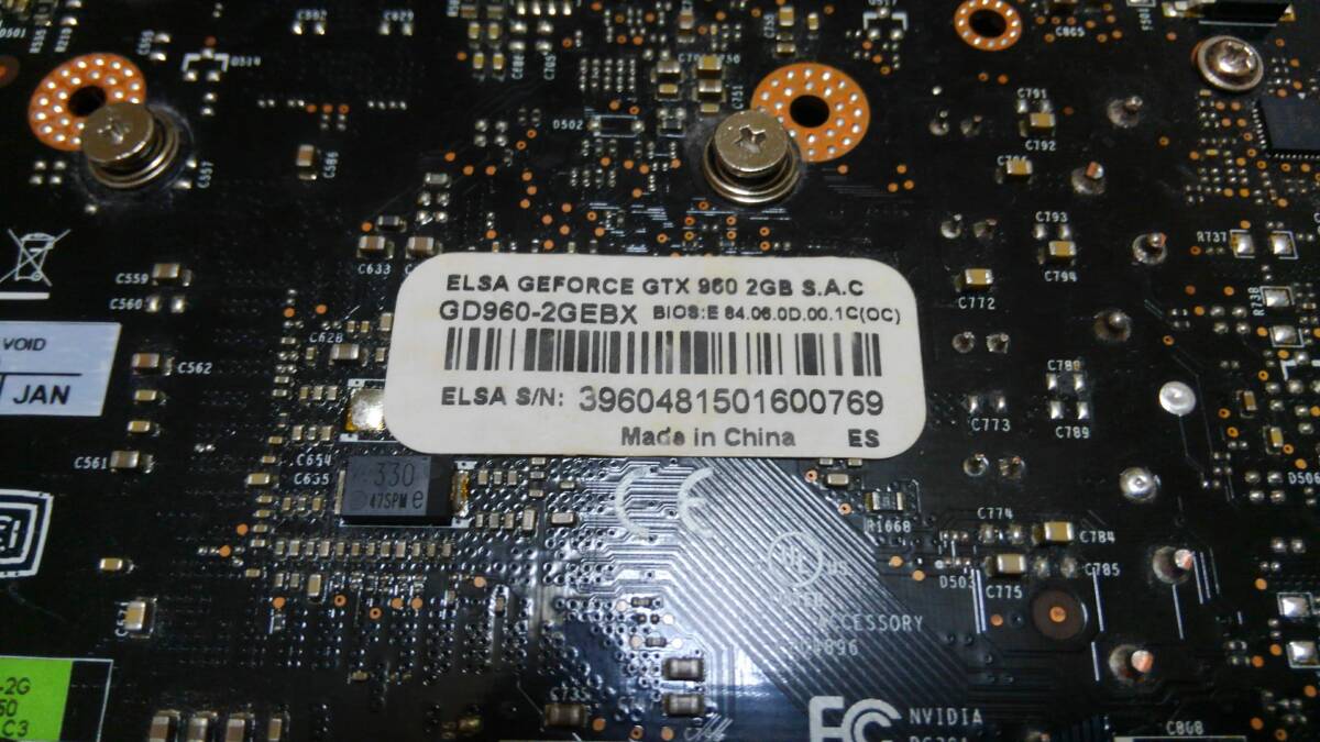 ELSA NVIDIA GeForce GTX 960 2GB 動作確認済_画像3