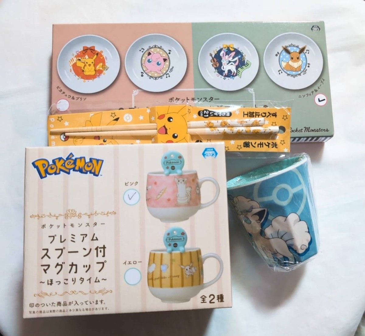 ポケモン 食器 マグカップ ミニプレート4点セット新品未使用品！