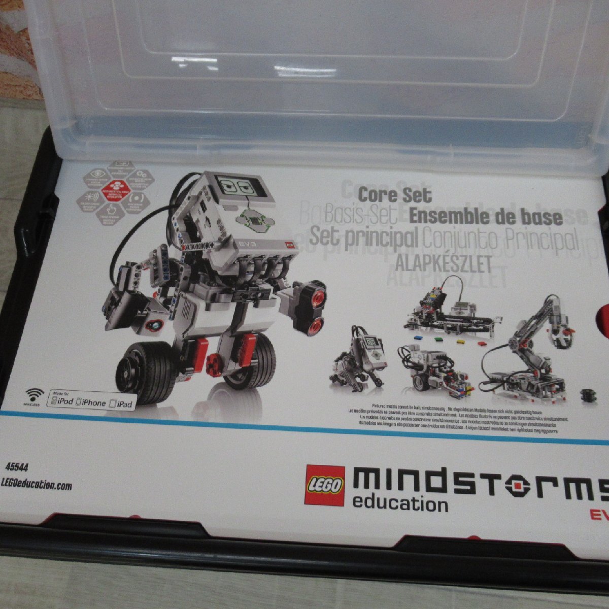 TJ909/教育版 LEGO レゴ Education MindStorm EV3 基本セット マインドストーム 45544 ACアダプター付属_画像3