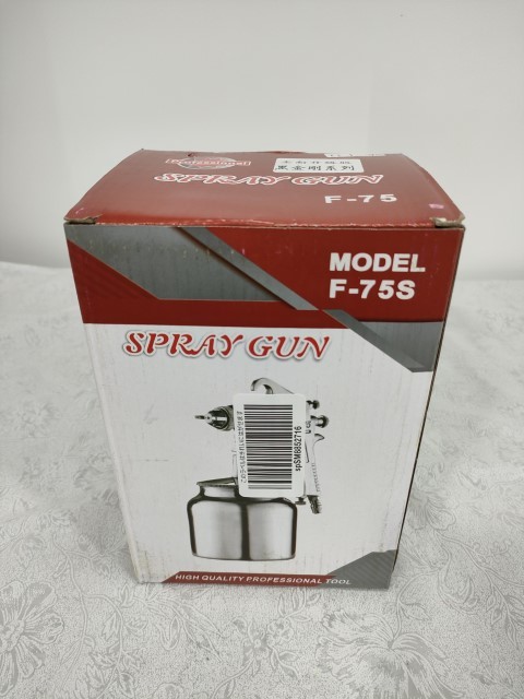 010 air spray gun calibre 1.5mm cup capacity 400ml operation . easy performance improvement F-75-G gravity type pneumatic painting spray gun buying up unit price 1300 jpy 