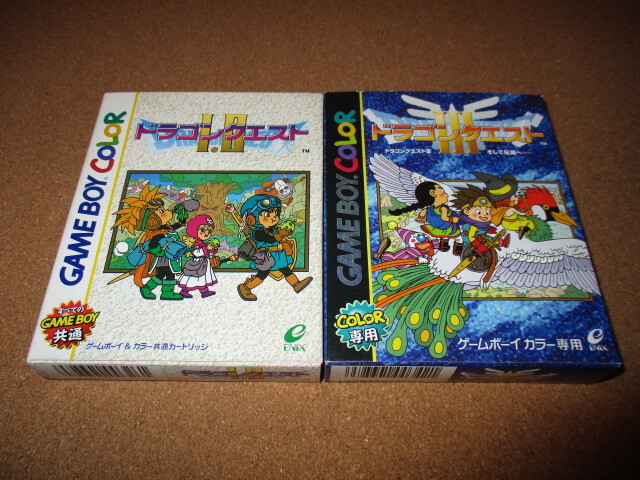 新品 ゲームボーイ（カラー対応＆専用）ソフト ドラゴンクエスト1・2 ドラゴンクエスト3 GB＆GBC