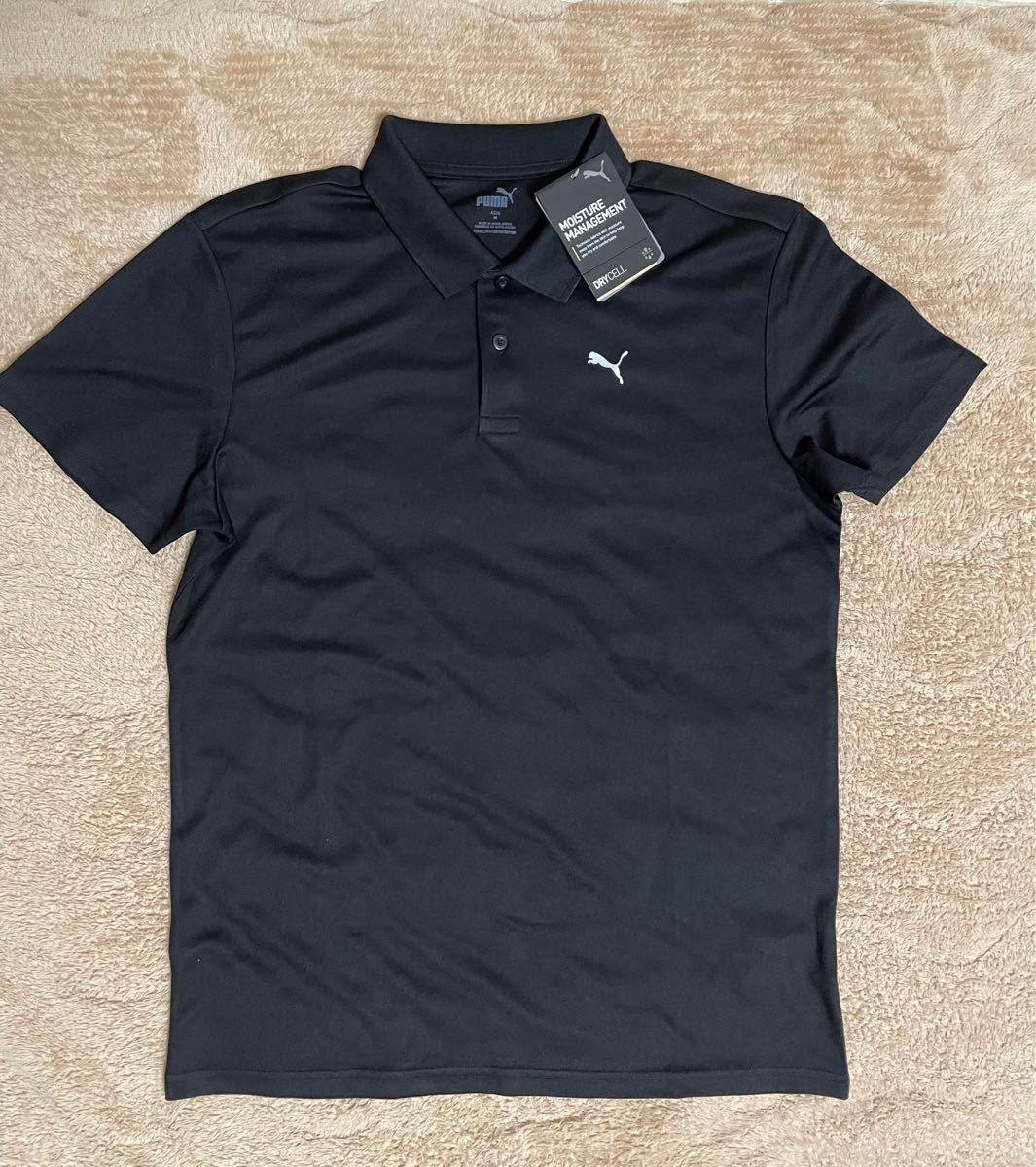 【新品タグ付き】PUMA プーマ ポロシャツ スリムフット ブラック Mサイズ 半袖 半袖ポロシャツ