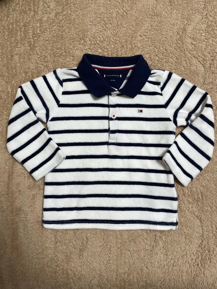 【美品】トミーヒルフィガー ボーダートップス ベビー キッズ 子ども服 tommyhilfiger