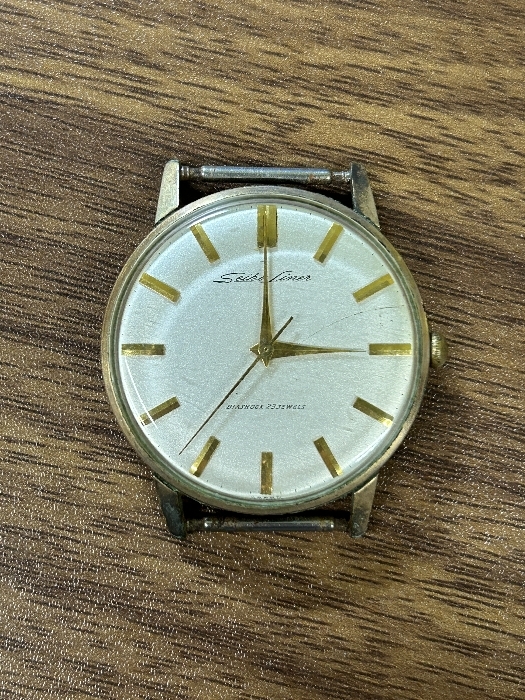 《SEIKO Liner セイコー ライナー ALL GOLD FILLED 》金張り 23石 紳士用 手巻き時計 アナログ ビンテージ 動作未確認 現状品_画像1