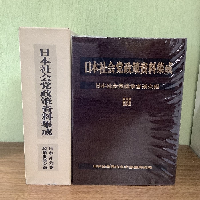 稀少/日本社会党政策資料集成/日本社会党中央本部/日本社会党政策審議会/大型本/現状品