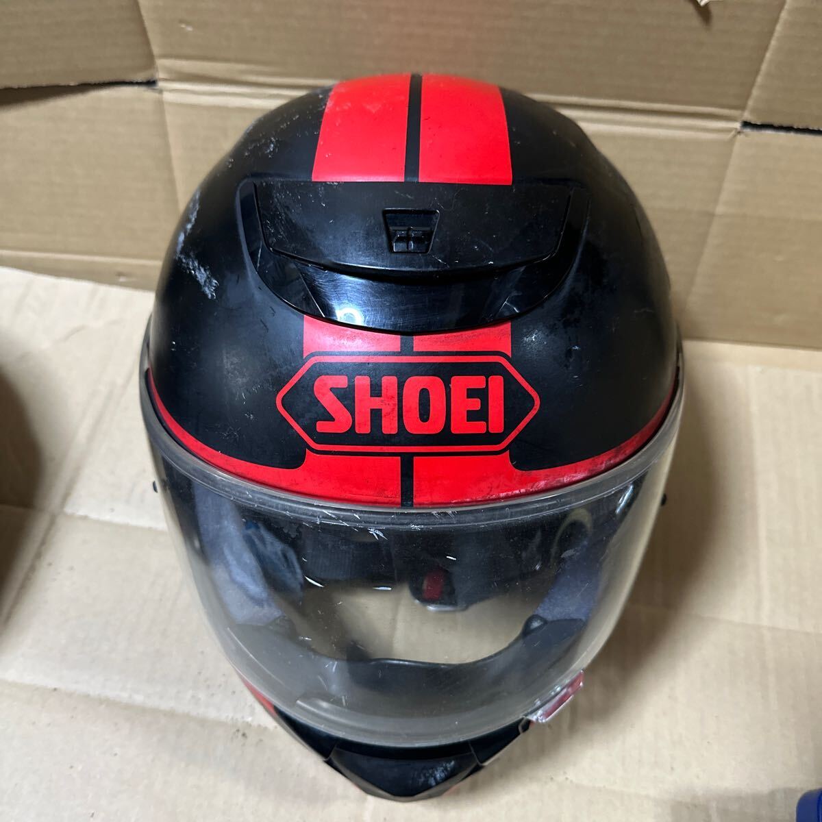 あ-4955) SHOEI ヘルメット Lサイズ　中古現状品　ジャック_画像1