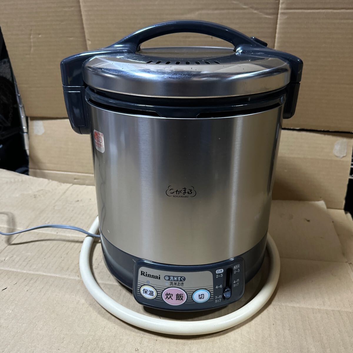 あ-4967）Rinnai リンナイ ガス炊飯器 RR-100VL 2008年製 中古現状品の画像1