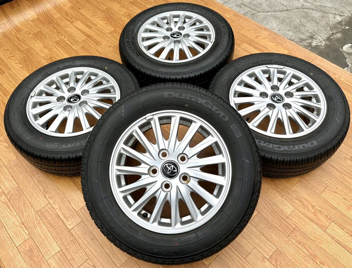 トヨタ ノア ヴォクシー純正 15インチ アルミホイール★GOODYEAR 195/65R15 4本セット★ エスクァイア アイシス 等にも_画像1