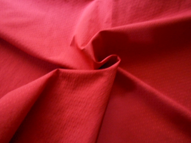 イタリア製処分【b-39】★T/Cドビーストレッチ赤110巾2.5m_画像1