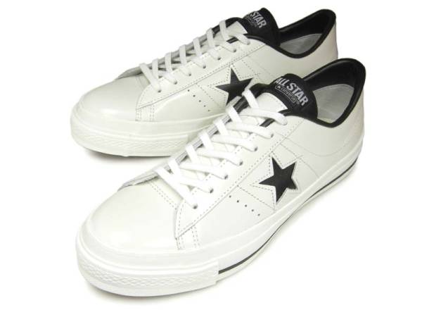  made in Japan Converse one Star J white / black white black 26.5cm 8 -inch sneakers new goods original leather 