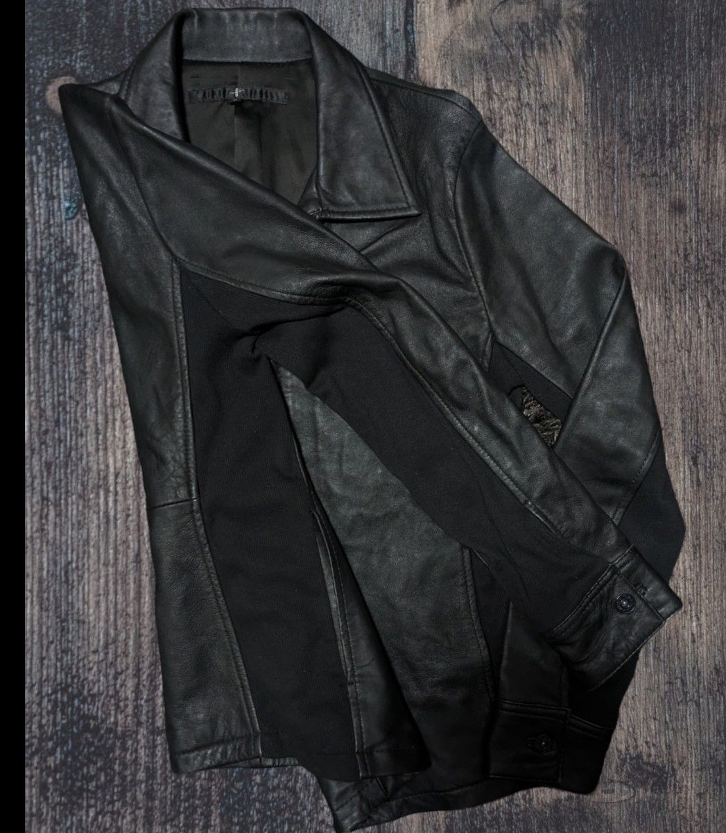 NO ID ジンカンパニーLamb Leather Jacketレザージャケット 革 NO ID ジンカンパニーLamb Leather Jacketレザージャケット 革