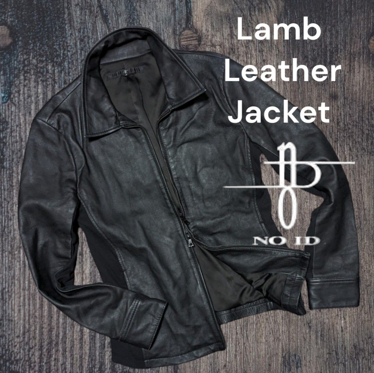NO ID ジンカンパニーLamb Leather Jacketレザージャケット 革 NO ID ジンカンパニーLamb Leather Jacketレザージャケット 革