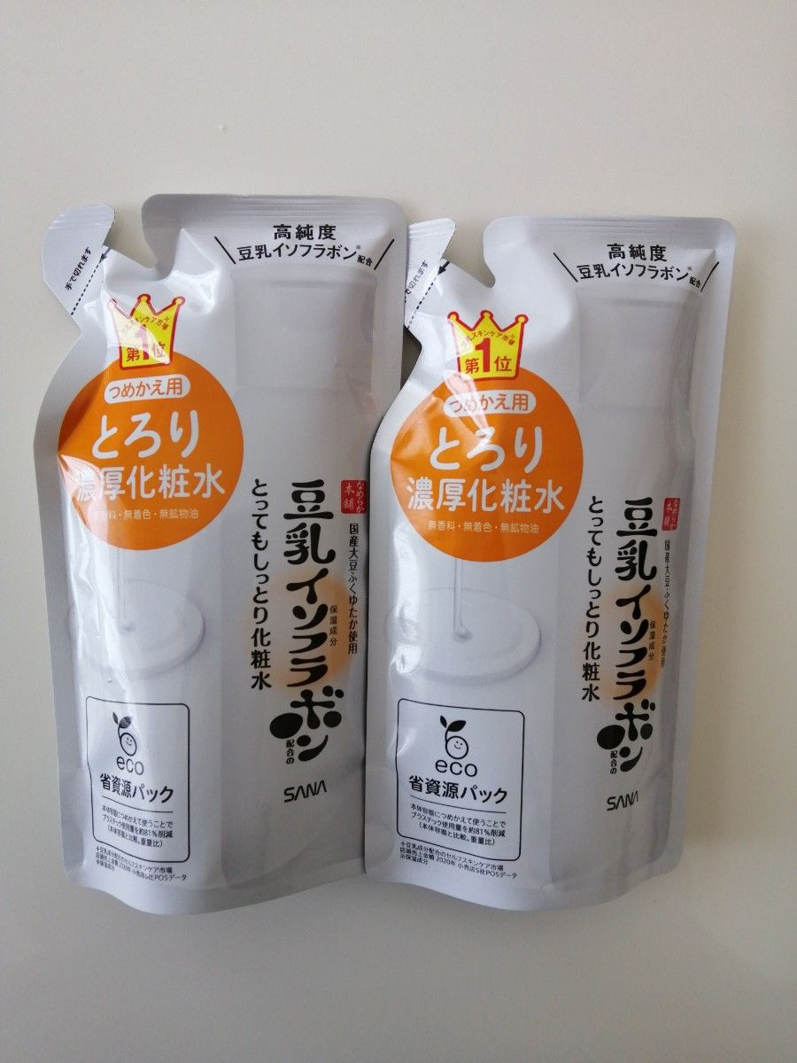 サナ なめらか本舗 豆乳イソフラボン とってもしっとり化粧水 NCつめかえ用 180ml ×2袋