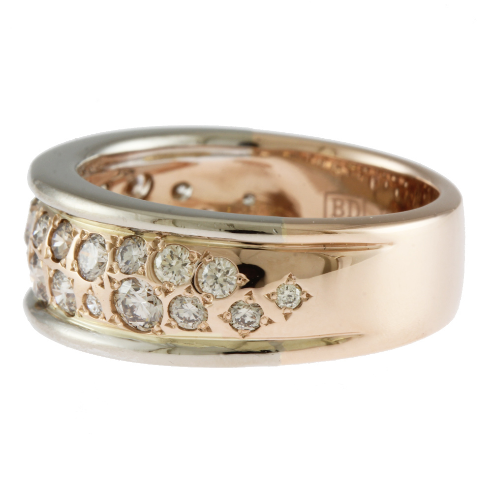 kasi Kei me Lingerie ring ring 12 number 18 gold K18 pink gold Brown diamond lady's KASHIKEY used beautiful goods 