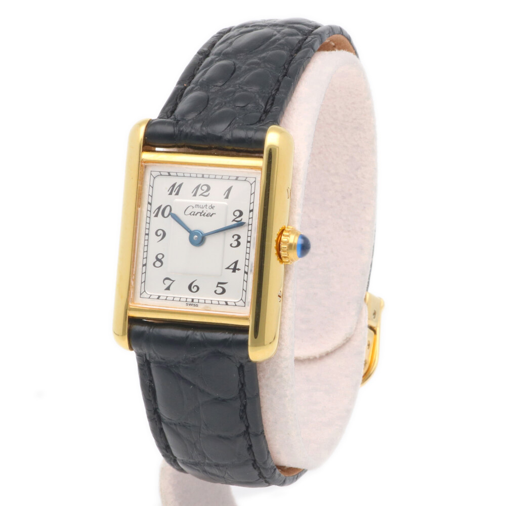 カルティエ タンク ヴェルメイユ 腕時計 時計 GP 41634 クオーツ レディース 1年保証 CARTIER 中古の画像3
