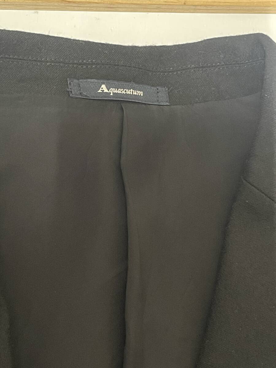 Aquascutum アクアスキュータム上下着ウールジャケット／スカートセット 日本製の画像8
