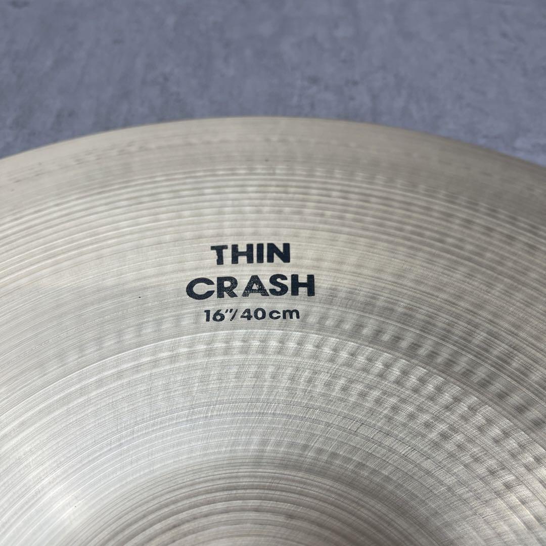 打痕なし 未使用級 Zildjian ジルジャン シンバル THIN CRASH 16インチ 40cm　_画像3