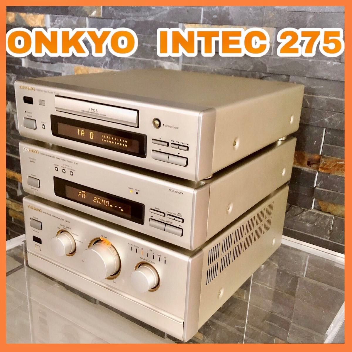 名機】ONKYO オンキョー INTEC 275 インテック ミニコンポ 名機】ONKYO オンキョー INTEC 275 インテック ミニコンポ