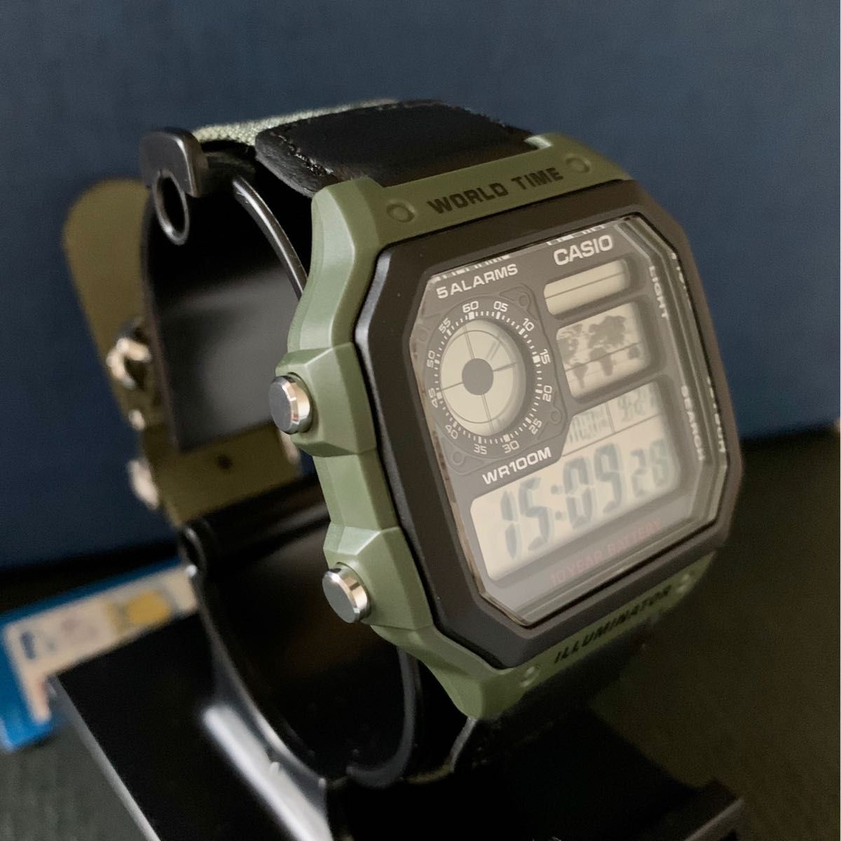 カシオ デジタル腕時計 新品　世界48都市　ワールドタイム　国内未発売モデル