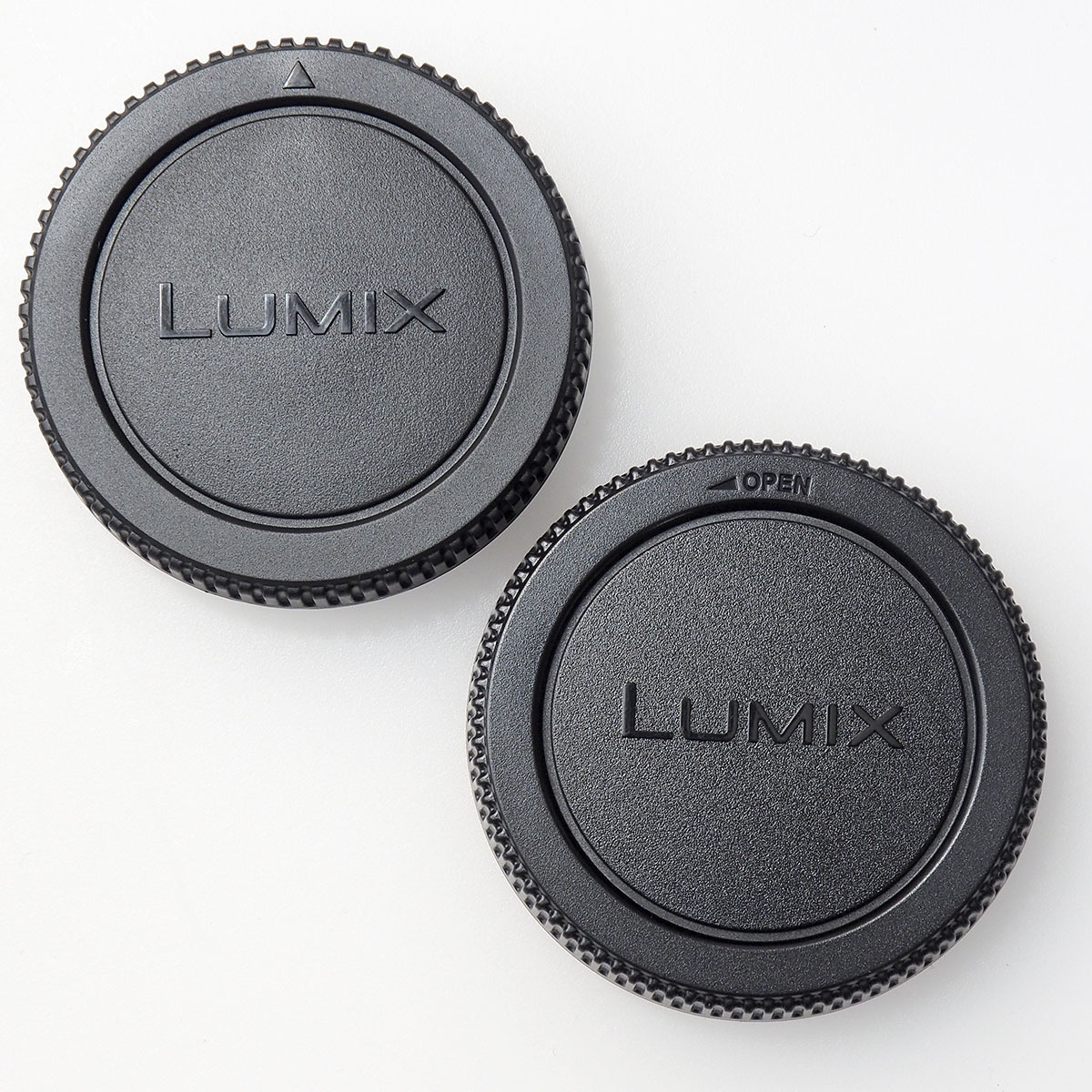 パナソニック純正 LUMIX リア レンズキャップ + カメラ ボディキャップ セット マイクロフォーサーズ規格用 オリンパスも可 開封未使用品_紛失された方、また予備にどうでしょうか？