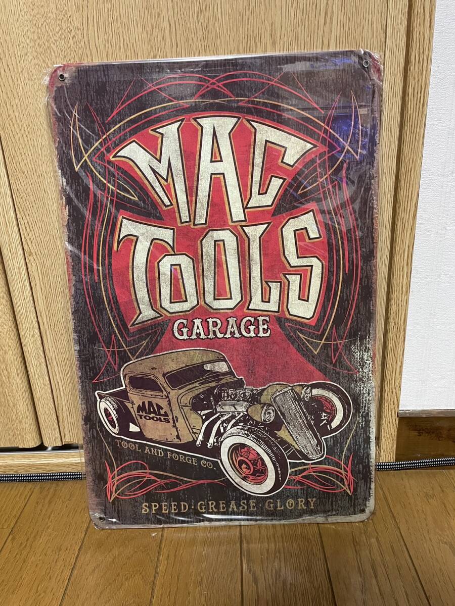  new goods unused MAC TOOLS Mac tool z garage autograph signboard plate retro rare 