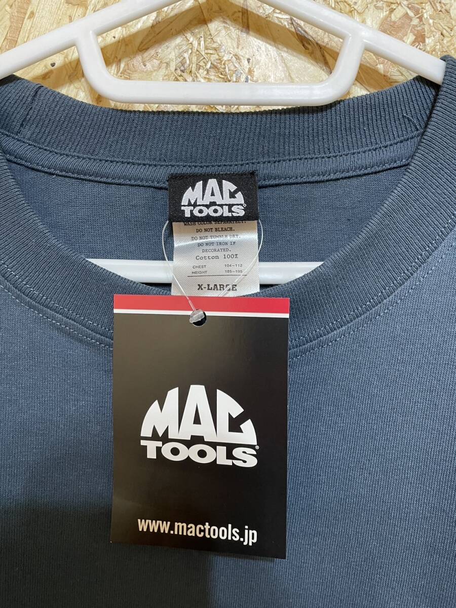 新品未使用　MAC TOOLS マックツールズ　Tシャツ　ブルー　半袖　XL_画像2