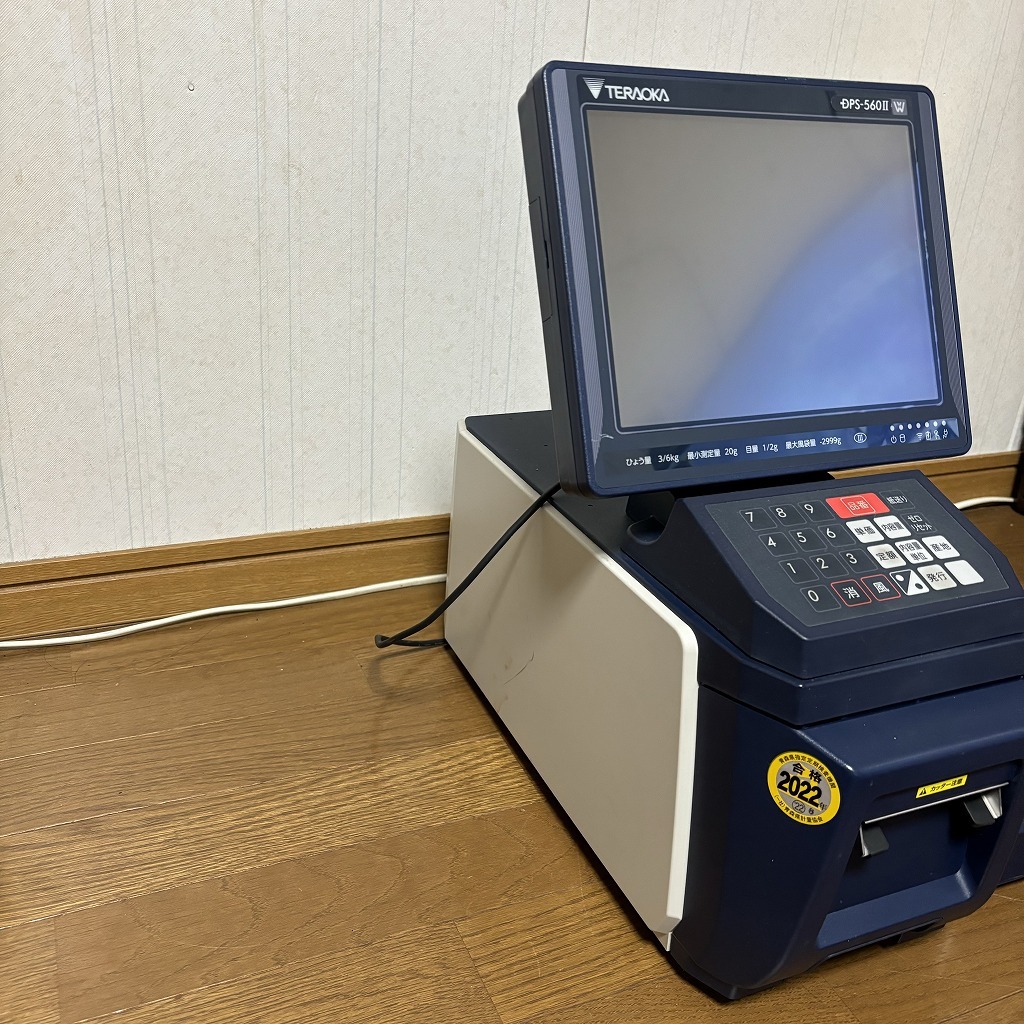 寺岡精工 ラベルプリンター 電子抵抗式はかり DPS-560Ⅱ 中古 通電確認、印字確認済み 現状品 はかり付き TERAOKAの画像3