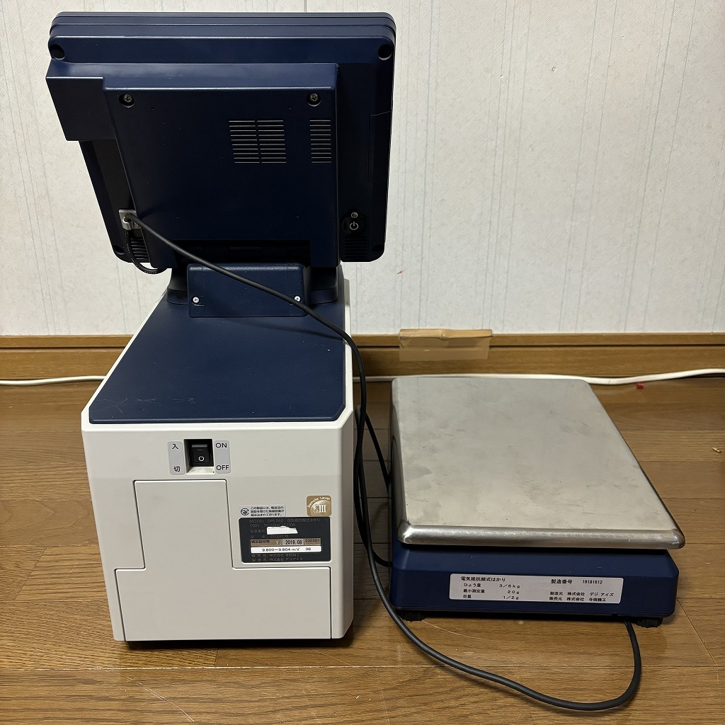 寺岡精工 ラベルプリンター 電子抵抗式はかり DPS-560Ⅱ 中古 通電確認、印字確認済み 現状品 はかり付き TERAOKAの画像4