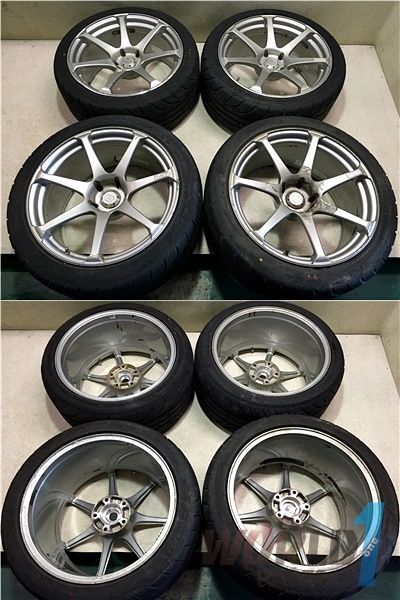 ヨコハマホイール AVS モデルT7 18インチホイール 10J +15mm 9J +29mm 各2本 PCD114.3 5穴 YOKOHAMA WHEEL ModelT7 ドリケツ_画像2