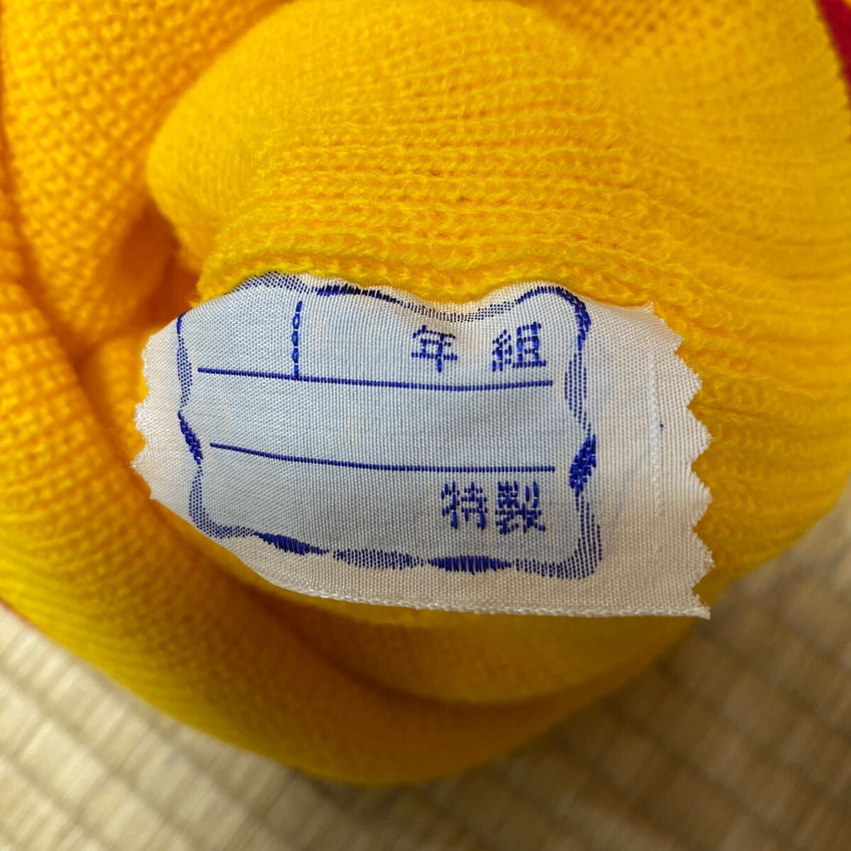 B941[.. for? hat together ] unused commuting to kindergarten hat knitted cap retro yellow color cosplay . kindergarten large amount hat set sale present condition goods 