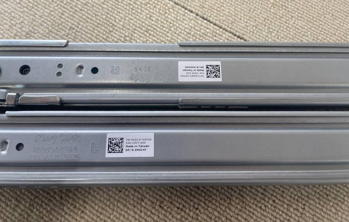 Dell N5C4T 4HHKC Type A11 1U Sliding Rail Kit レールキット R440 R6415 R6515用 の画像3