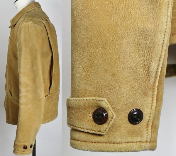 LVC LEVI'S VINTAGE CLOTHING リーバイス menlo leather jacket レザー ジャケット S b7875_画像4