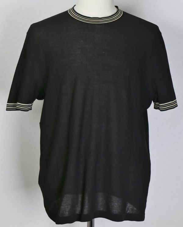 HERMES エルメス コットン 半袖 ニット Tシャツ XL イタリア製 b7461の画像7