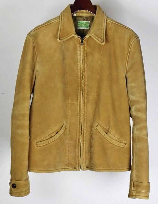 LVC LEVI'S VINTAGE CLOTHING リーバイス menlo leather jacket レザー ジャケット S b7875_画像1