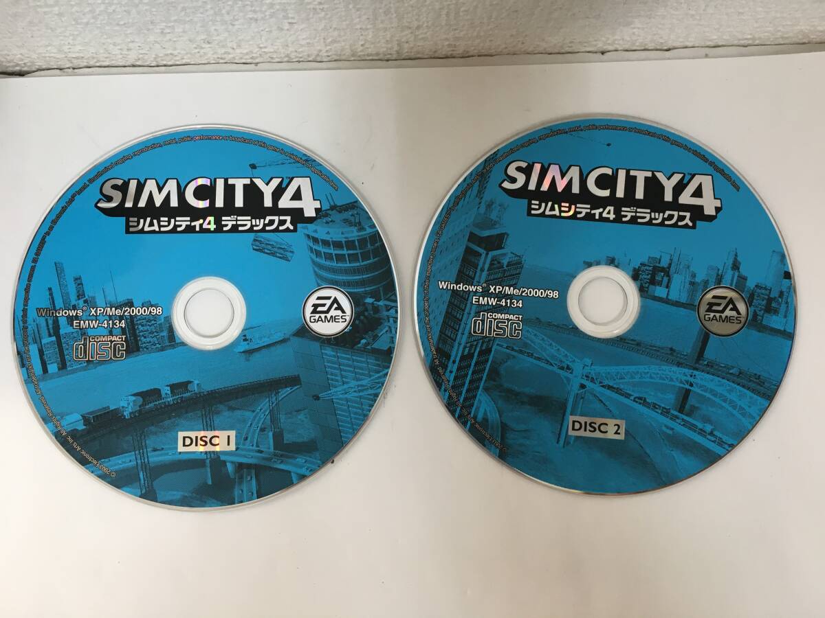 **F107 Windows Sim City SIMCITY + Sim City 3000 + Sim City 4 Deluxe 3 шт. комплект **