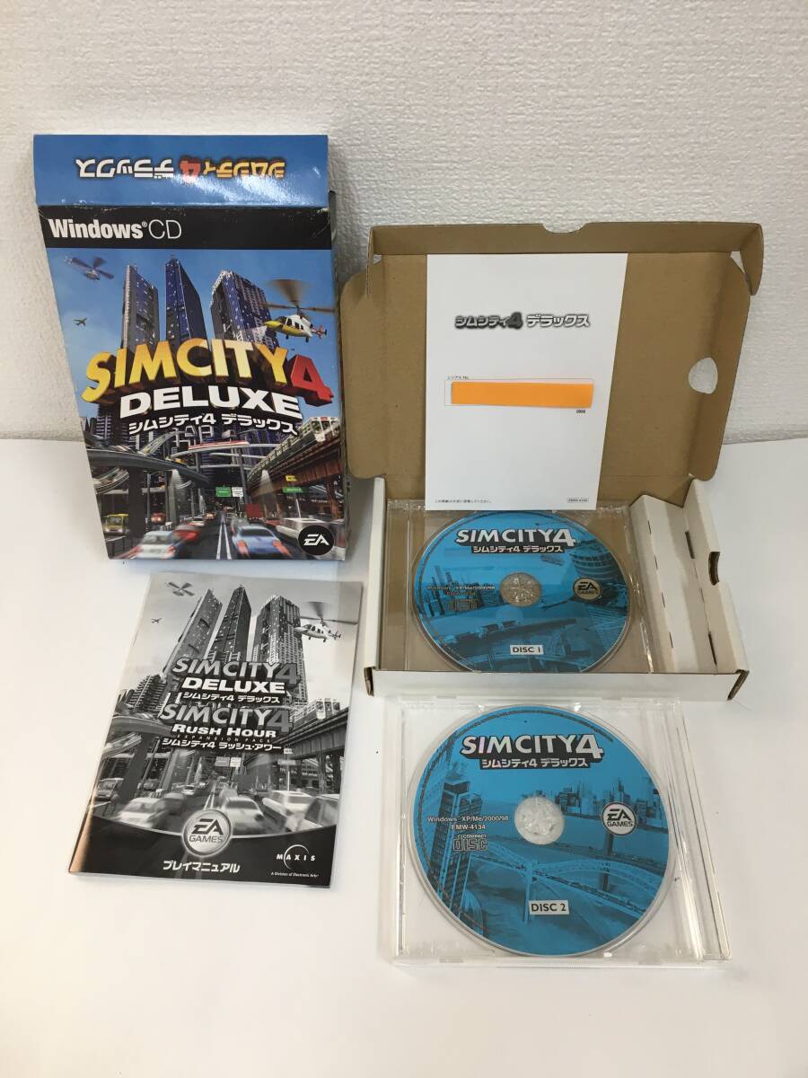 **F107 Windows Sim City SIMCITY + Sim City 3000 + Sim City 4 Deluxe 3 шт. комплект **